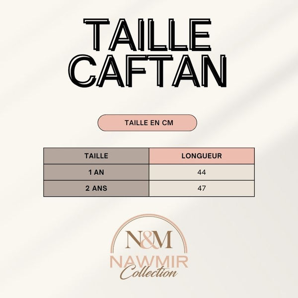 Caftan Fille Bleu Rois Velours avec Ceinture et Bandeau