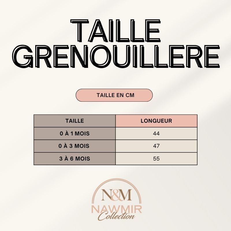 Grenouillère Bébé Blanc avec Broderie Dorée